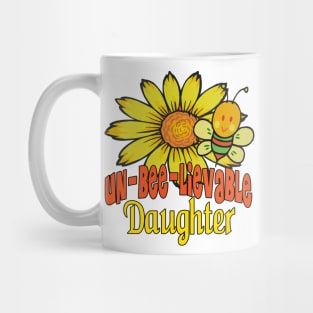 Unbelievable Daughter Sunflowers and Bees Mug